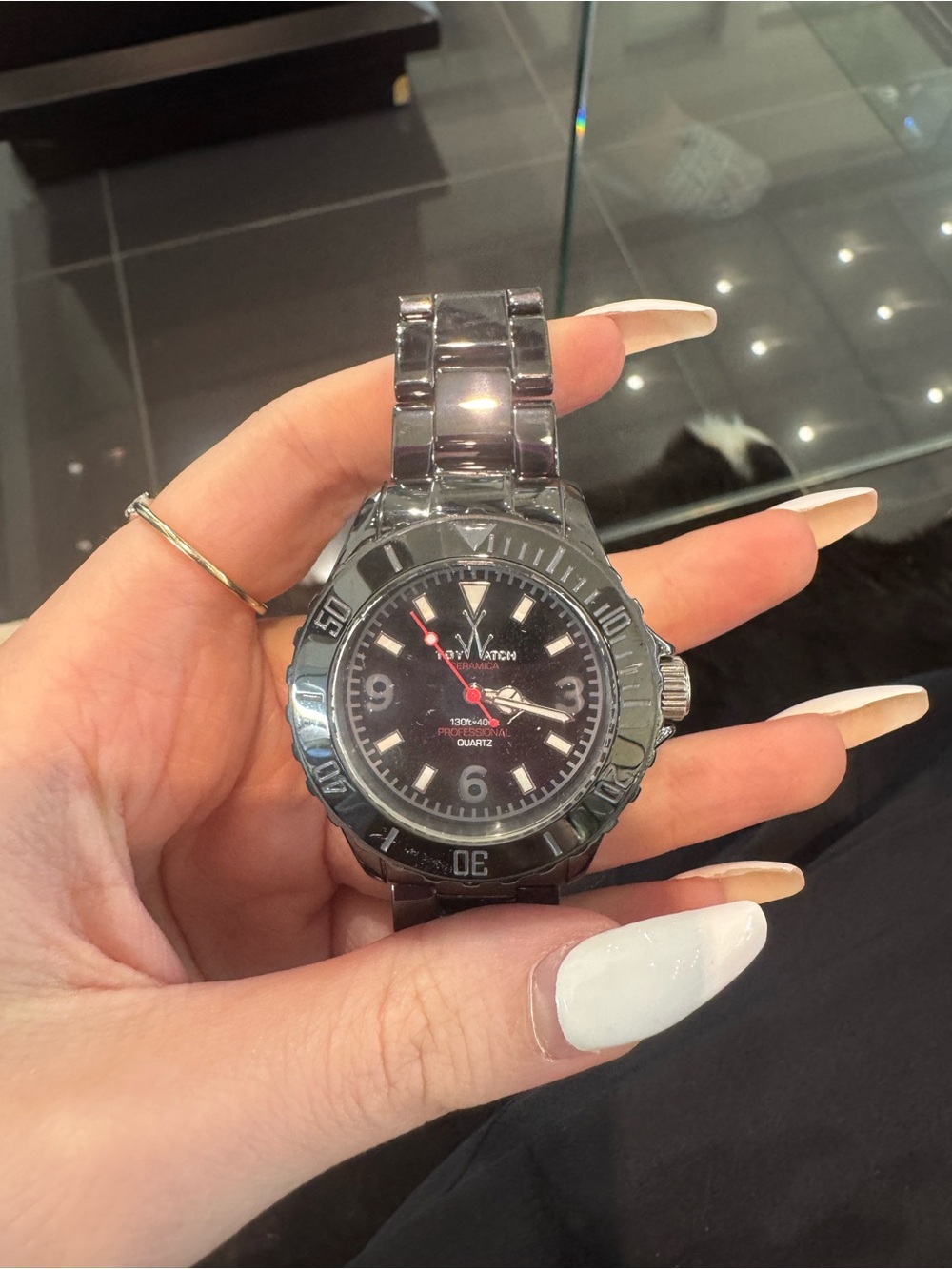 New ToyWatch Ceramica Full Black Quartz Watch  Luxury Sport Fashion Timepiece